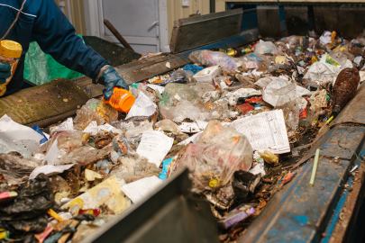 Sorting Recycled Materials and Paper Shreds