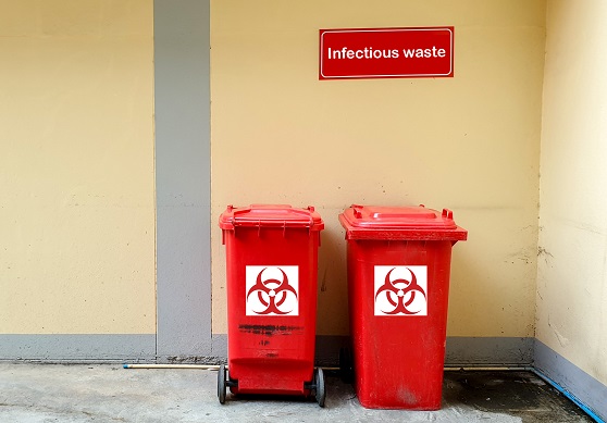 Two Red Bins