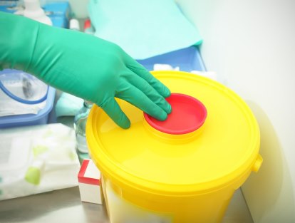 Yellow Container Medical Waste