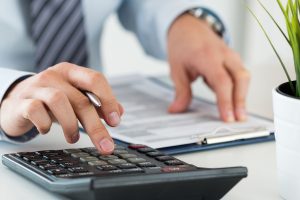 Accountant showing savings