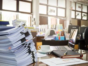 Keep all policies for documents means more paper in the office