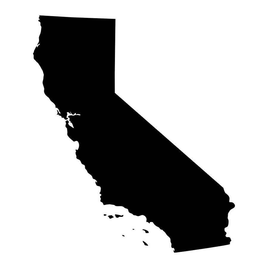 Map Of The U.s. State Of California