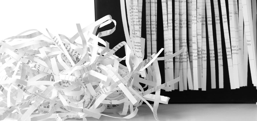 Shredding Paper Strips