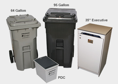 secure shredding containers